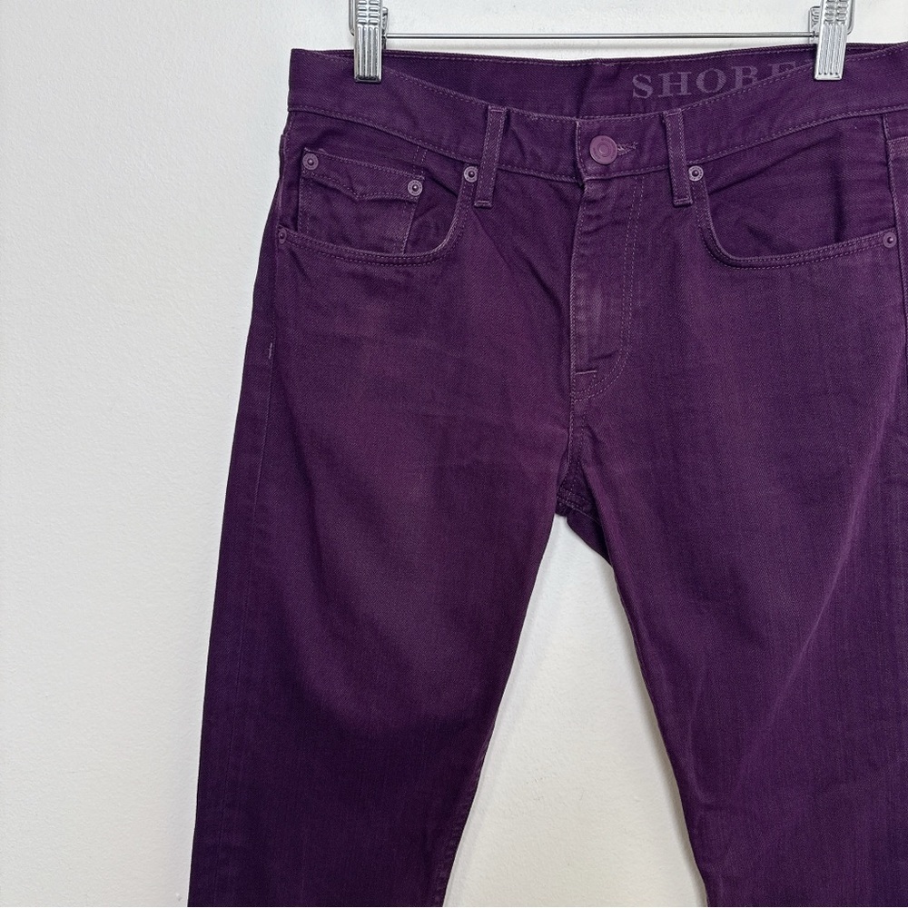 Burberry Brit Mens 30x32 Shoreditch Skinny Jeans Purple Color - Picture 4 of 16